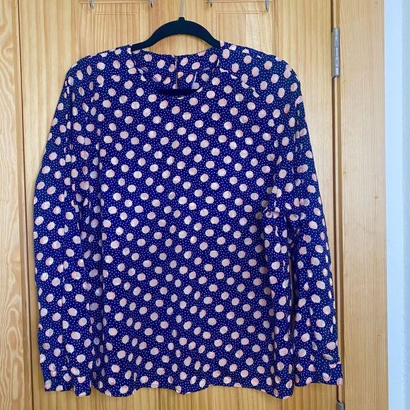 Vintage PINK ECLIPSE Long Sleeve Blouse SZ Medium - Picture 1 of 5